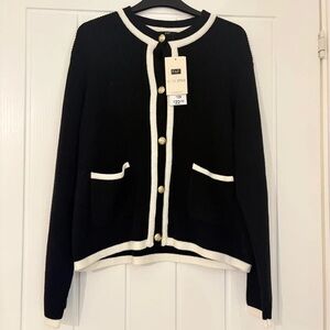 Black and White Women's Sweater